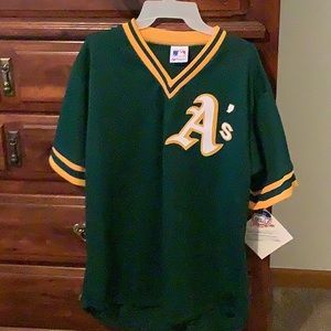 Oakland A’s Majestic Jersey EXCELLENT condition XXL brand new vintage find